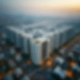 Aerial view of a luxury development