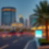 Scenic view of Al Ansari International City highlighting modern architecture