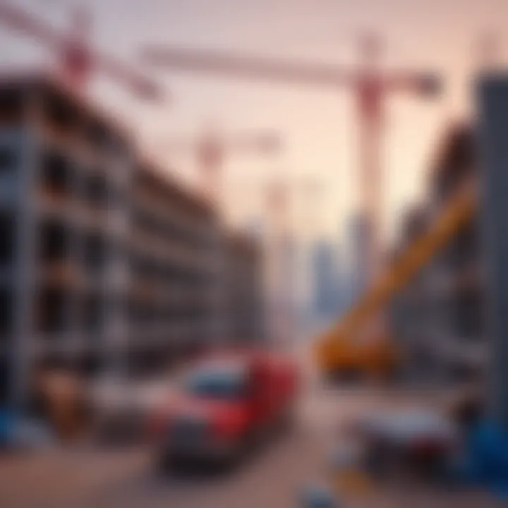 Innovative Building Techniques Construction site showcasing innovative building techniques