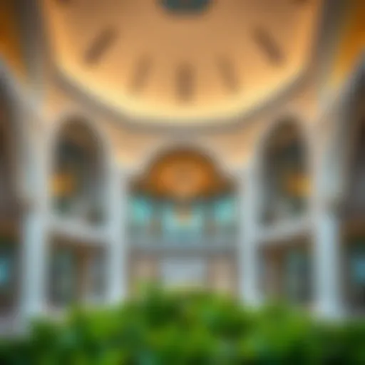 Architectural design showcasing the unique features of Al Khail Gate Community Centre