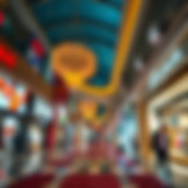 Vibrant interior showcasing diverse retail options at Aldar Yas Mall