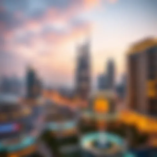 Stunning skyline view showcasing Amber Binghatti's architectural designs