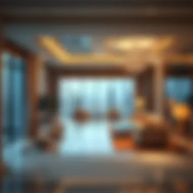 Interior view highlighting luxury amenities within Amber Tower