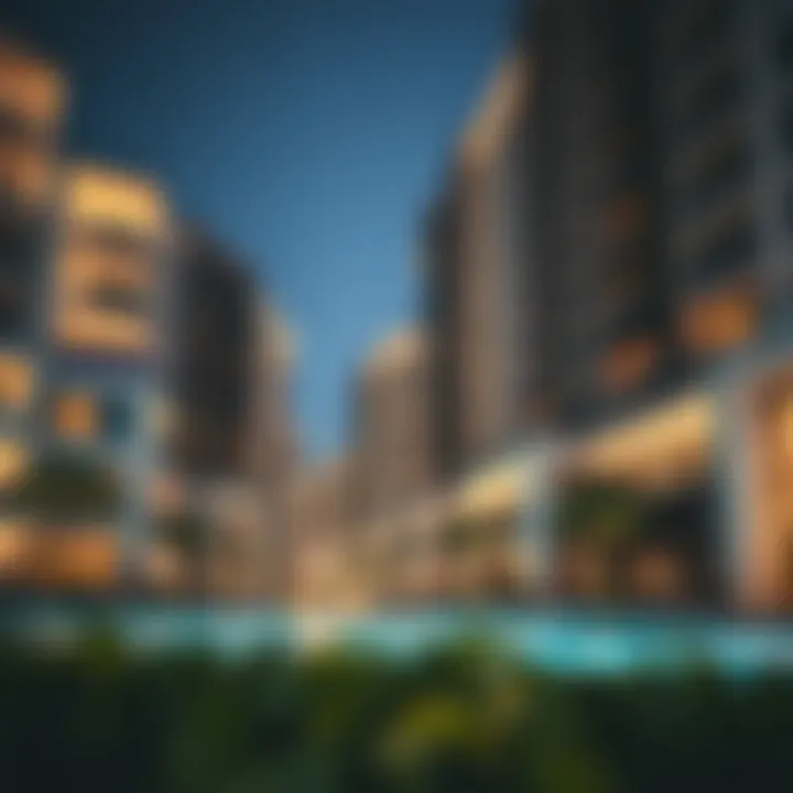 Modern Residential Architecture in بسباس الخالدية Modern residential buildings reflecting Dubai's innovative design in بسباس الخالدية