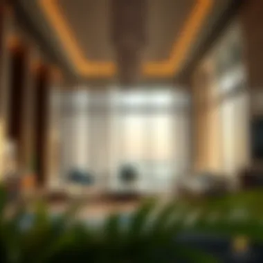 Luxurious interior of a residence showcasing modern design