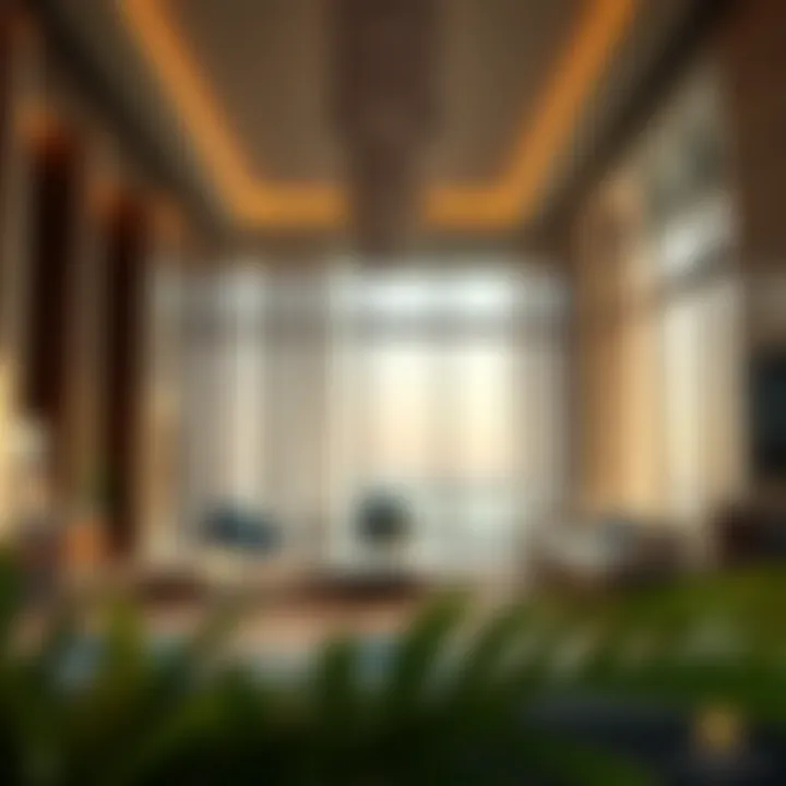 Luxurious interior of a residence showcasing modern design