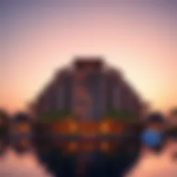 Stunning view of Anantara Residence Palm Jumeirah at sunset