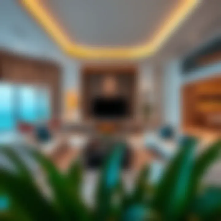 Stunning interior of a living space at Avani The Palm