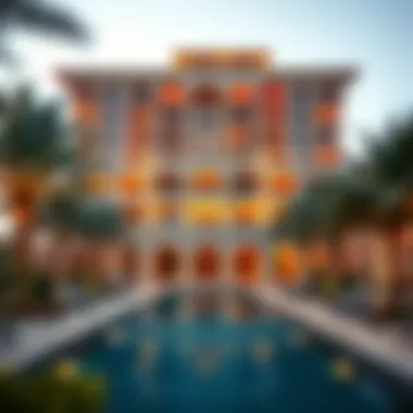 Luxurious exterior view of Avani The Palm