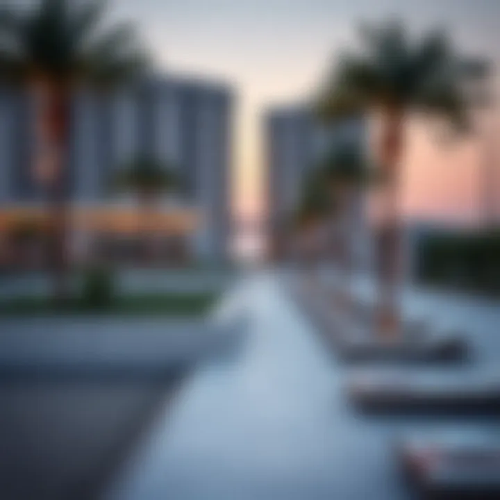 Serene beachfront surrounding Beach Rotana Residences