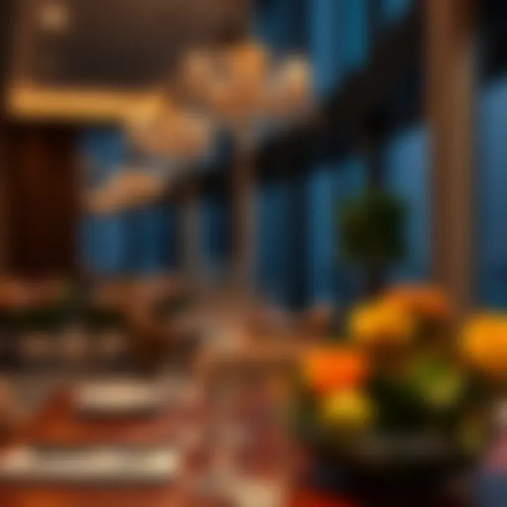 Gourmet dining experience at Beach Rotana Residences