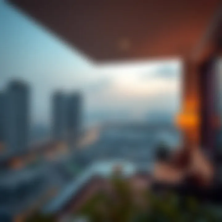 Binghatti Heights balcony view