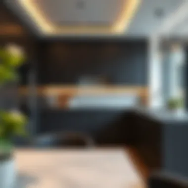 Modern kitchen design in Binghatti Heights