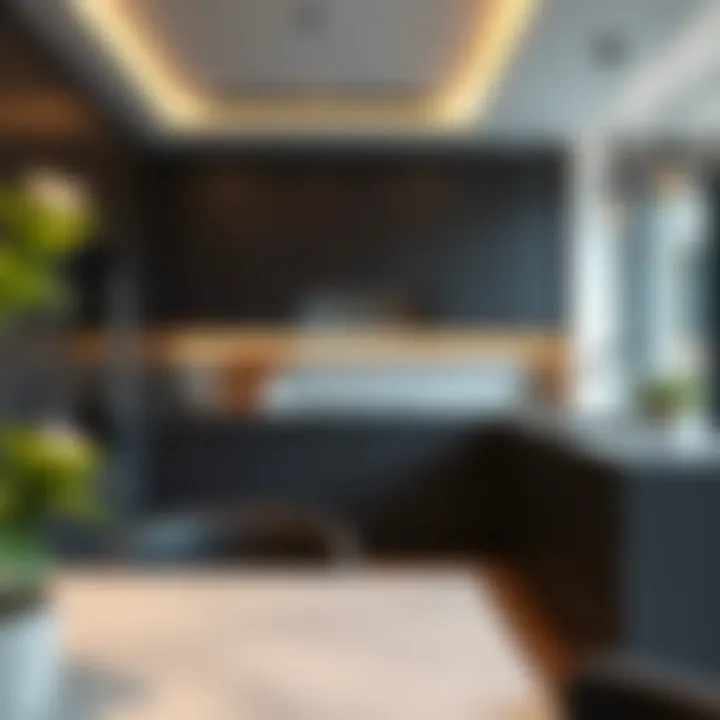 Modern kitchen design in Binghatti Heights