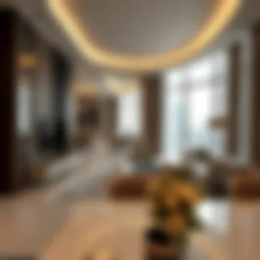 Interior of a luxurious apartment in BNH Tower 3 highlighting spacious living areas