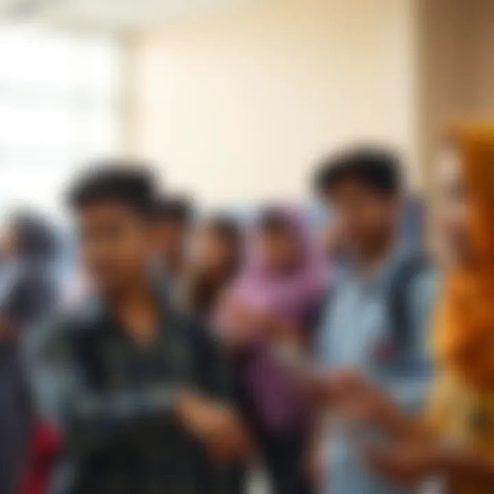 Diverse student group engaged in cultural activities