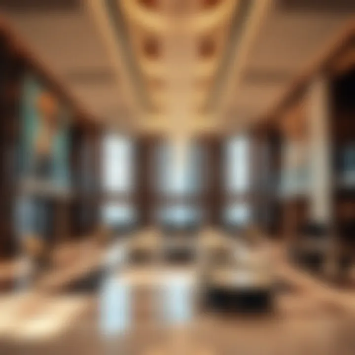 Commercial layout design of a business floor in Burj Khalifa