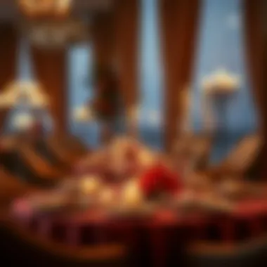 Elegant Table Setting for a Romantic Dinner Elegant table setting for a romantic dinner