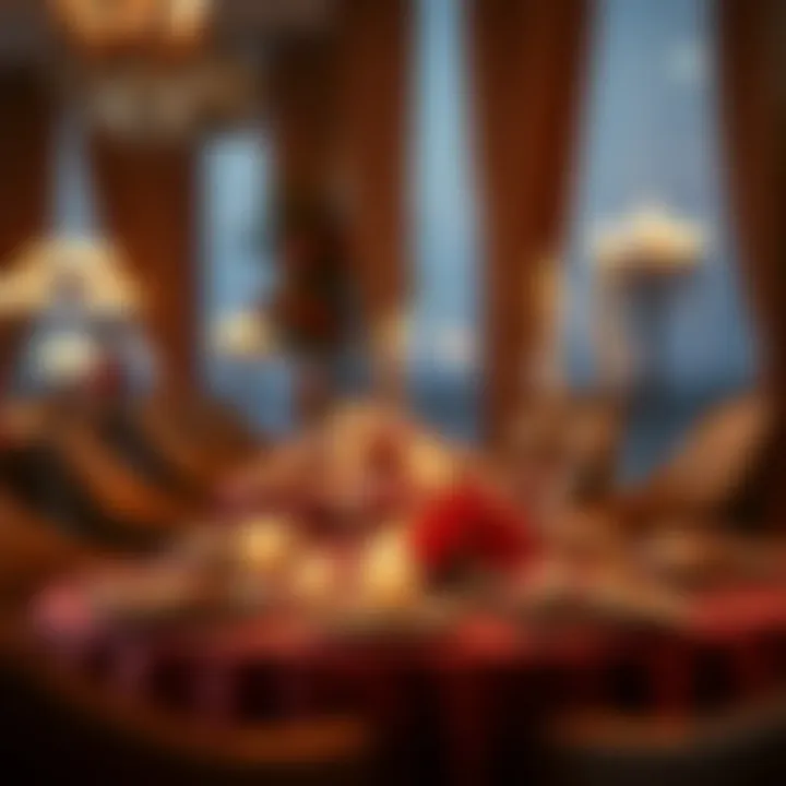 Elegant Table Setting for a Romantic Dinner Elegant table setting for a romantic dinner