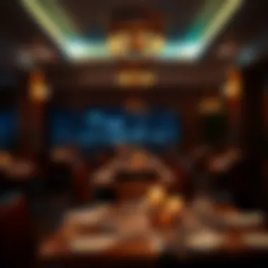 Intimate Dining Atmosphere with Dim Lights Intimate dining atmosphere with dim lights