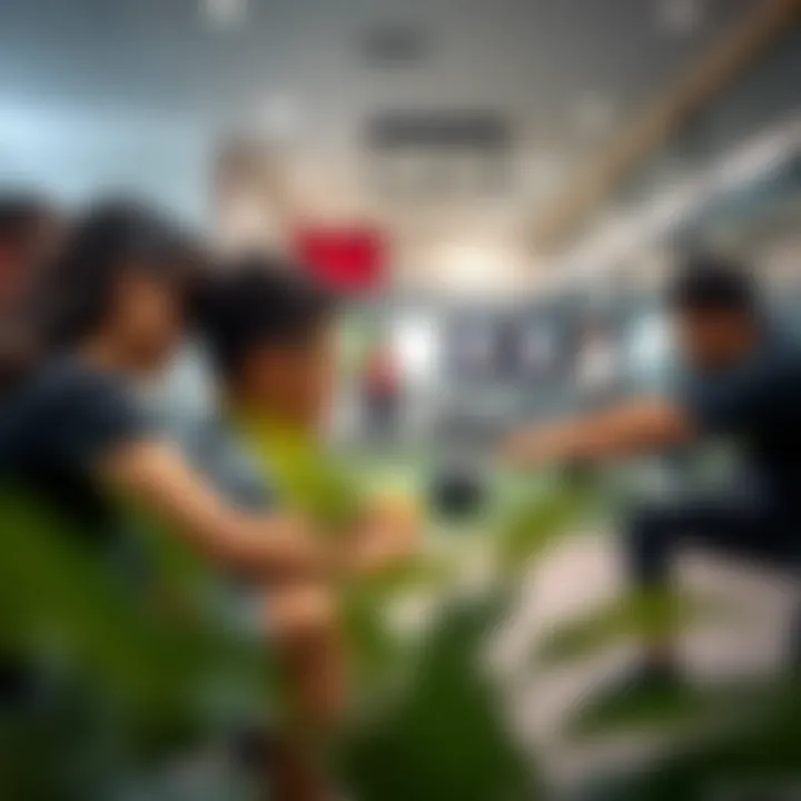 Engaging Community Activities Group activities in a medical fitness center promoting community engagement