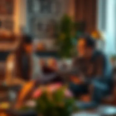 Discussing Home Loan Options Family discussing home loan options in a cozy setting