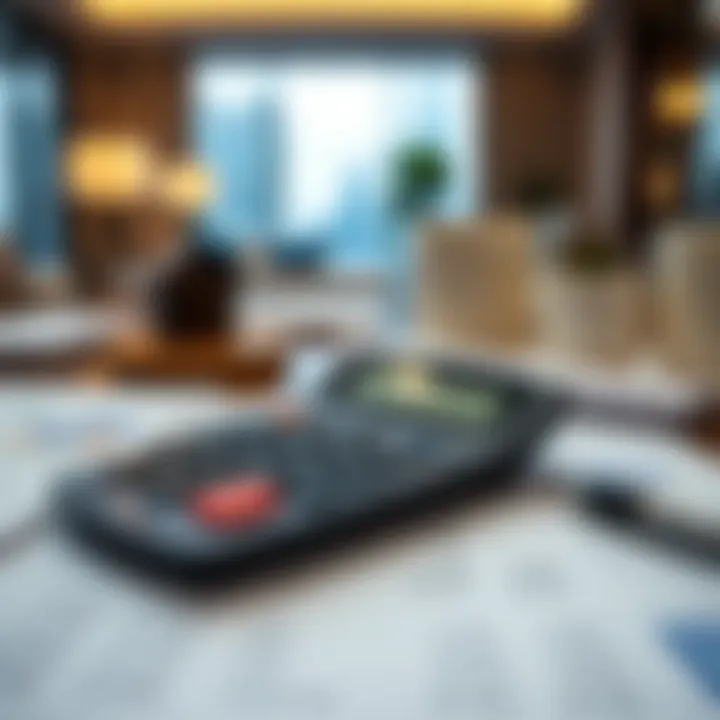 Financial Planning for Home Loans Calculator and financial documents on a table