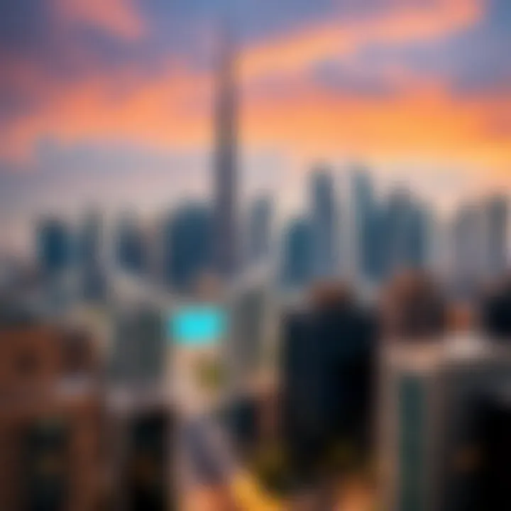 Visual representation of Dubai skyline