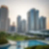 Dubai skyline showcasing luxury apartments and commercial buildings