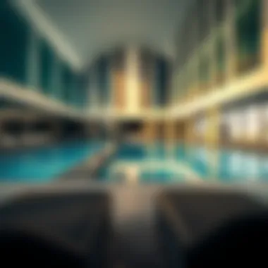 Amenities at Damac Executive Bay Tower B Amenities available at Damac Executive Bay Tower B including pool and fitness center