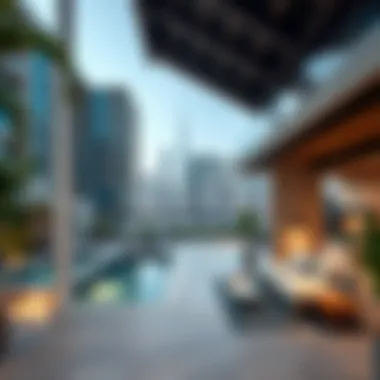 Sustainable Urban Living in Dubai Modern urban living space with sustainable features