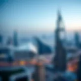 Aerial view of Dubai's skyline showcasing modern architecture