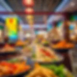 A vibrant array of dishes showcasing diverse culinary styles