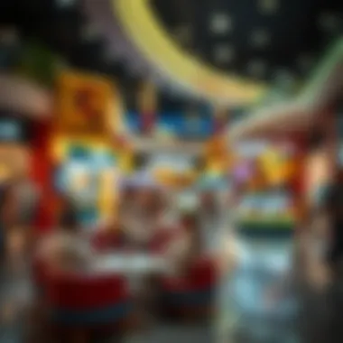 Entertainment area in Dalma Mall featuring vibrant activities