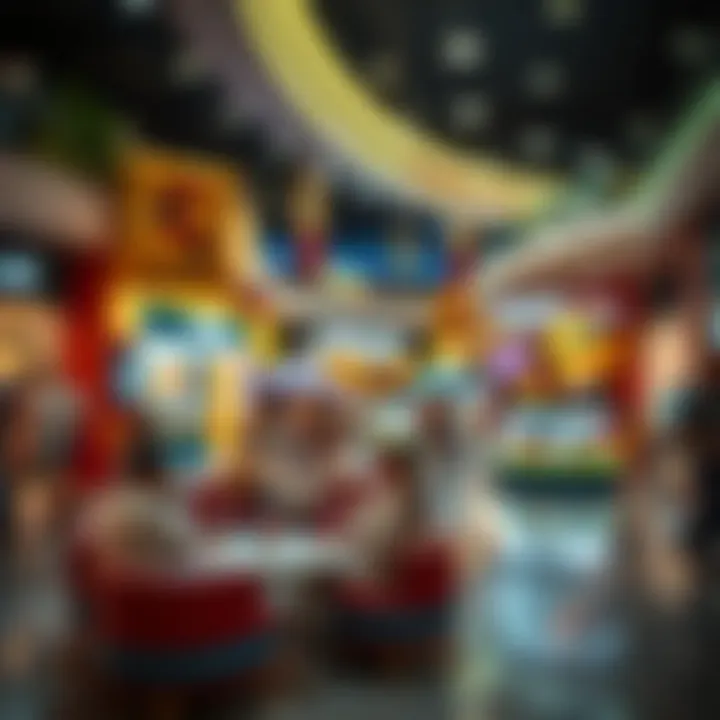 Entertainment area in Dalma Mall featuring vibrant activities