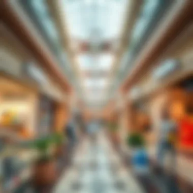 Interior shot of Dalma Mall highlighting diverse shopping options