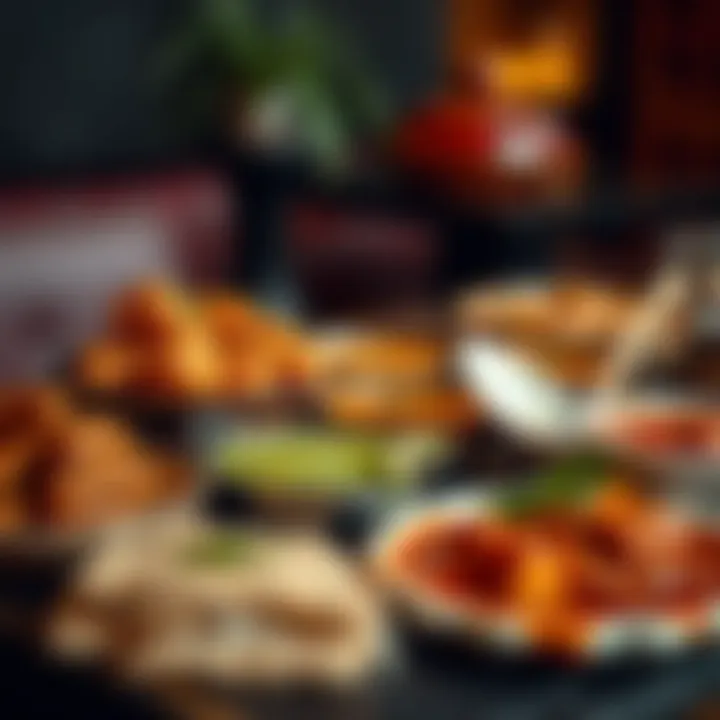 Traditional Arabic dishes presented beautifully