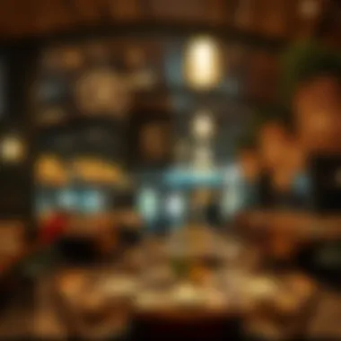 A chic local eatery bustling with activity