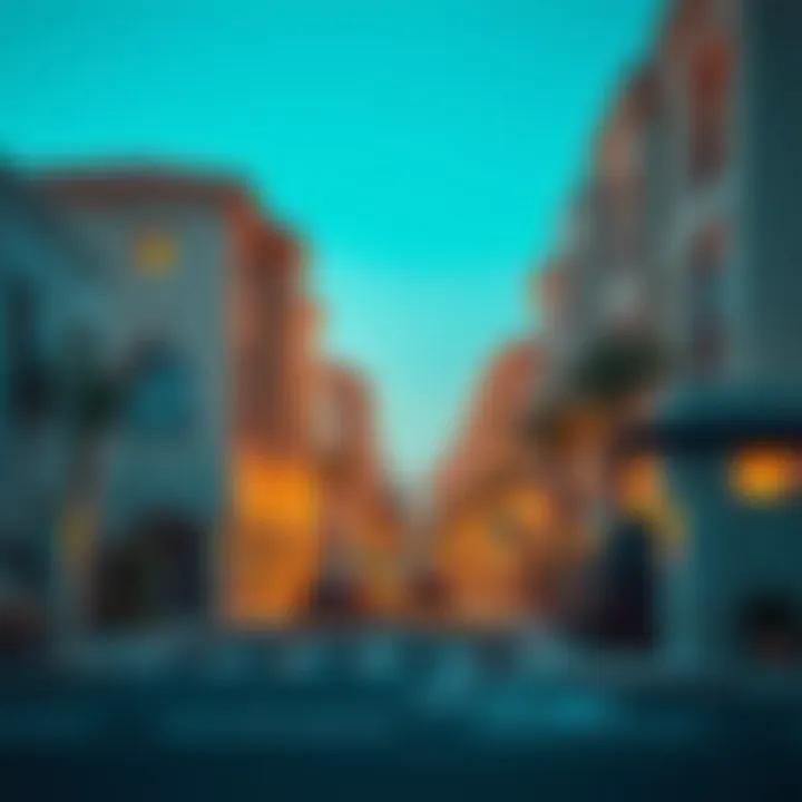 Exclusive neighborhood showcasing luxury properties