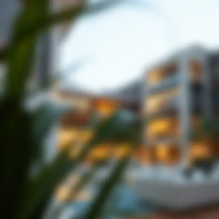 Modern architectural design of a high-end apartment