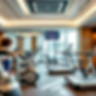 Modern Fitness Center at DoubleTree by Hilton Dubai Al Barsha State-of-the-art fitness center equipped with modern exercise equipment