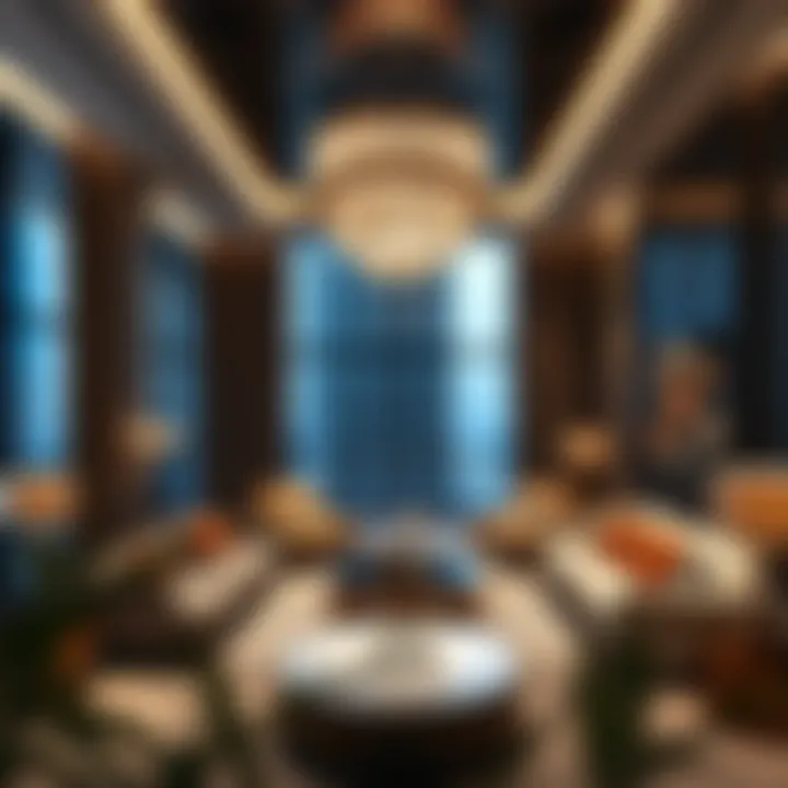 Luxurious interior design of a residence in Dream Tower 2