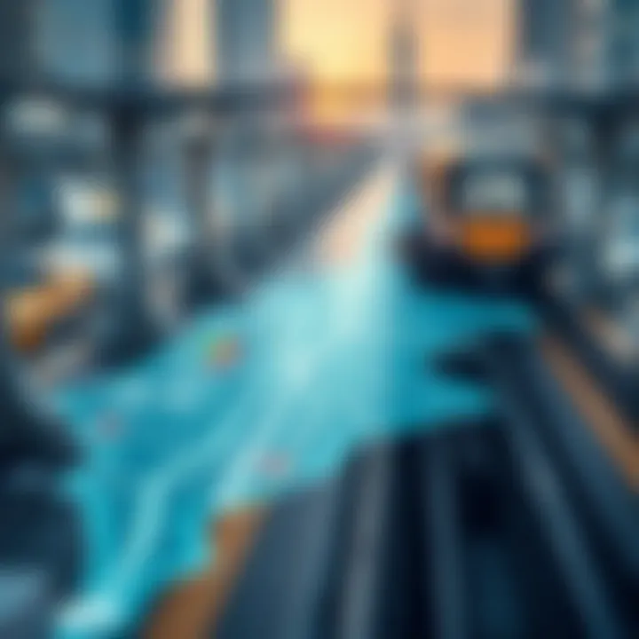 Metro Connectivity and Accessibility in Dubai Map highlighting key metro stations and their connectivity