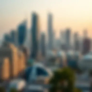 Dubai skyline with pest control company branding