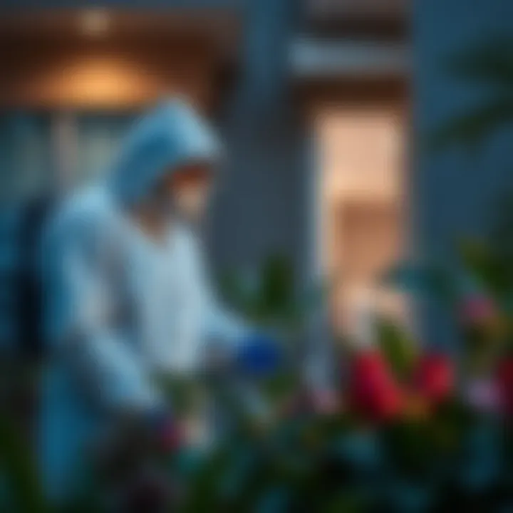 Effective pest control treatment in a residential setting