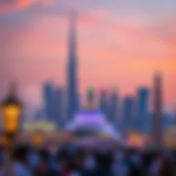 Vibrant celebrations marking Eid Al-Fitr in Dubai's skyline
