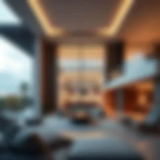 An elegant architectural rendering of Ellington House IV showcasing its modern design