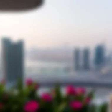 Strategic Location of Ellington House IV A panoramic view of the Dubai skyline highlighting the strategic location of Ellington House IV