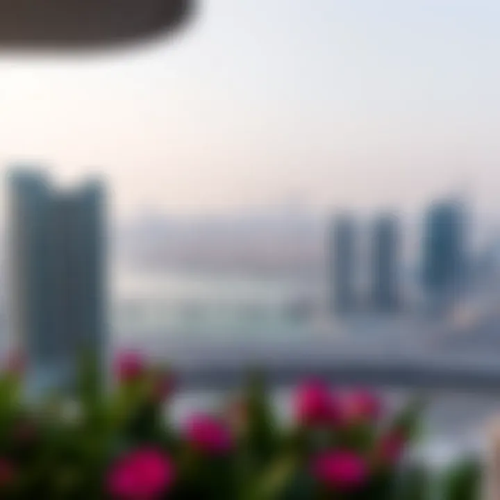 Strategic Location of Ellington House IV A panoramic view of the Dubai skyline highlighting the strategic location of Ellington House IV