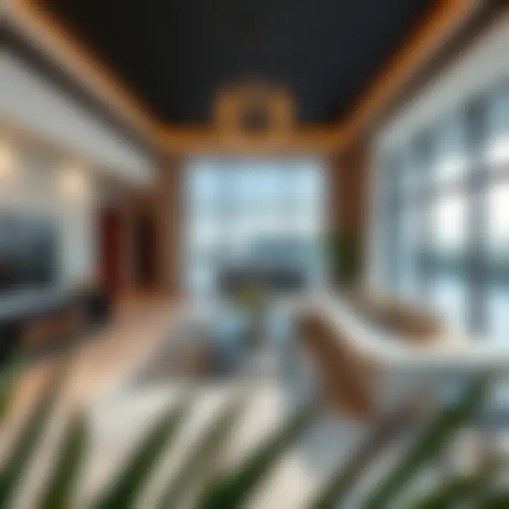 Luxurious interior design of a living space in Emaar Golf Villas